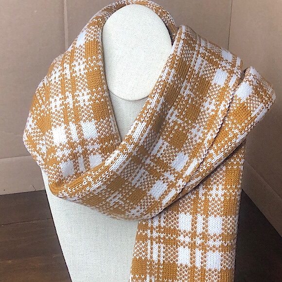 TIMBERLAND Plaid Flat Knit Scarf NWT - Picture 17 of 17